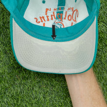 Load image into Gallery viewer, Miami Dolphins NFL Embroidered Logo Two Tone 6-Panel Snapback Cap - One Size
