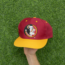 Load image into Gallery viewer, Florida State Seminoles College American Football NCAA Logo 7 Three Tone 6-Panel Snapback Cap - One Size
