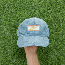 Load image into Gallery viewer, Reebok Large Box Logo Spell Out Distressed Corduroy 6-Panel Cap - One Size
