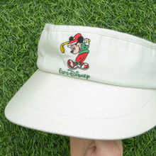 Load image into Gallery viewer, Euro Disney Mickey Mouse Golf Embroidered Two Tone Visor Cap - One Size
