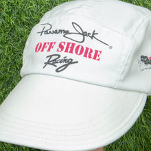 Load image into Gallery viewer, Panama Jack Off Shore Racing S-12 Boat White 5-Panel Fitted Cap - One Size
