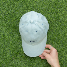 Load image into Gallery viewer, 2002 Nike Small Swoosh Embroidered Baby Blue Two Tone 6-Panel Snapback Cap - One Size (S)
