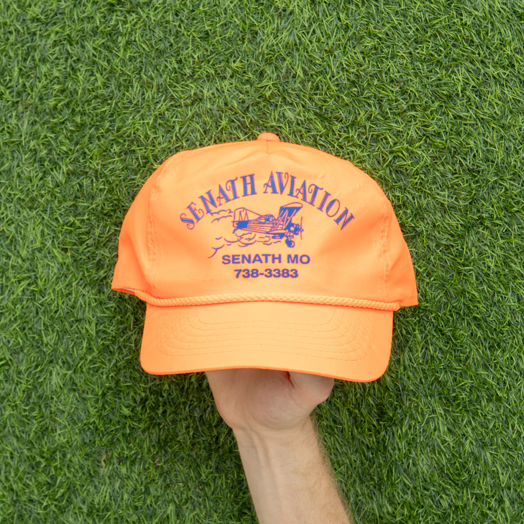 Senath Aviation Aeroplane Graphic Aeronautics Promotional Rope Trucker Snapback Cap - One Size