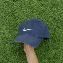 Load image into Gallery viewer, 2001 Nike Swoosh Embroidered Navy 6-Panel Snapback Cap - One Size
