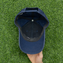 Load image into Gallery viewer, 2001 Nike Swoosh Embroidered Navy 6-Panel Snapback Cap - One Size
