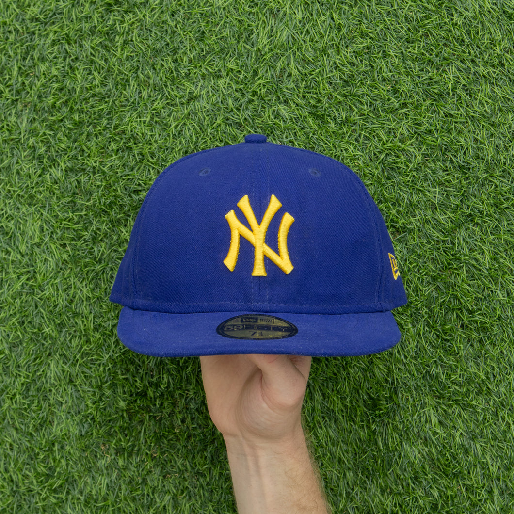 New York Yankees New Era 59FIFTY MLB Major League Baseball 6-Panel Flexfit Fitted Cap - One Size (7 1/4)