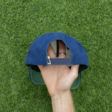 Load image into Gallery viewer, 1997 Nike Swoosh Embroidered Navy Two Tone 6-Panel Snapback Cap - One Size
