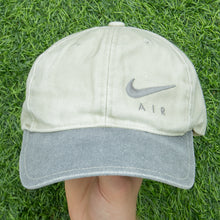 Load image into Gallery viewer, 1996 Nike Air Spell Out Swoosh Embroidered Canvas Two Tone 6-Panel Cap - One Size
