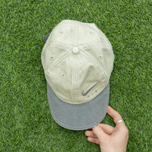Load image into Gallery viewer, 1996 Nike Air Spell Out Swoosh Embroidered Canvas Two Tone 6-Panel Cap - One Size
