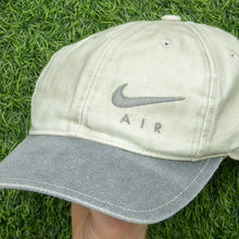 Load image into Gallery viewer, 1996 Nike Air Spell Out Swoosh Embroidered Canvas Two Tone 6-Panel Cap - One Size
