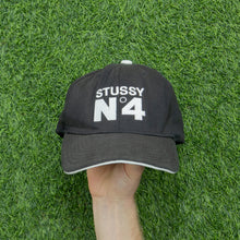 Load image into Gallery viewer, Stussy N4 Large Logo Embroidered 6-Panel Flexfit Fitted Cap - S-M (7 3/8 - 7 1/2)
