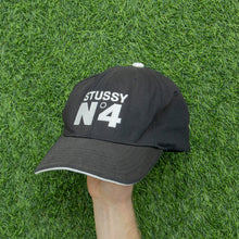 Load image into Gallery viewer, Stussy N4 Large Logo Embroidered 6-Panel Flexfit Fitted Cap - S-M (7 3/8 - 7 1/2)
