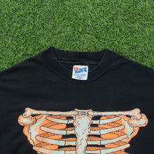 Load image into Gallery viewer, 1991 Rib Cage Glow In The Dark Skeleton Bones Tempe Arizona Brieland Graphics Hanes Halloween Single Stitch Graphic T-Shirt - XL
