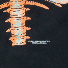 Load image into Gallery viewer, 1991 Rib Cage Glow In The Dark Skeleton Bones Tempe Arizona Brieland Graphics Hanes Halloween Single Stitch Graphic T-Shirt - XL
