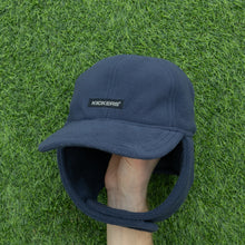 Load image into Gallery viewer, Kickers Spell Out Interchangeable Earflap Velcro Fleece Trapper 6-Panel Fitted Cap - One Size
