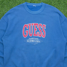 Load image into Gallery viewer, 1993 GUESS U.S.A Classic Spell Out Graphic Crewneck Sweatshirt - L/XL
