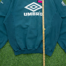 Load image into Gallery viewer, Umbro Pro Training Large Logo Wettringen Germany Drug Awareness Embroidered Crewneck Sweatshirt - XL
