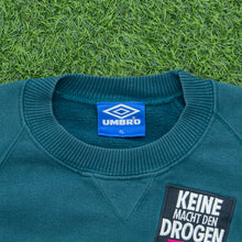Load image into Gallery viewer, Umbro Pro Training Large Logo Wettringen Germany Drug Awareness Embroidered Crewneck Sweatshirt - XL

