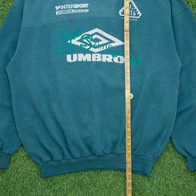 Load image into Gallery viewer, Umbro Large Logo Graphic Intersport Ski It’s Time To Get Umbroed 22 Crewneck Sweatshirt - XL
