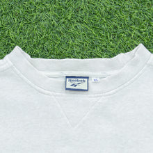 Load image into Gallery viewer, Reebok Spell Out R Logo Embroidered Distressed Crewneck Sweatshirt - L/XL
