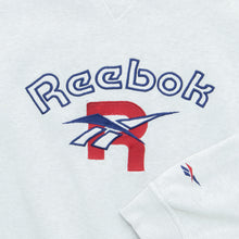 Load image into Gallery viewer, Reebok Spell Out R Logo Embroidered Distressed Crewneck Sweatshirt - L/XL
