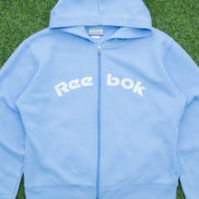 Load image into Gallery viewer, Women’s Reebok Spell Out Logo Embroidered Boxy Zip Up Hoodie - L / 12-14
