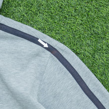 Load image into Gallery viewer, Reebok Athletic Department Spell Out Logo Taping Drawstring Pullover Boxy Grey Hoodie - XL
