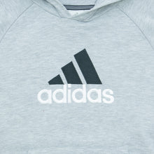 Load image into Gallery viewer, Women’s Adidas Embroidered Logo Pullover Grey Hoodie - M (10-12)

