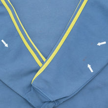 Load image into Gallery viewer, Adidas Small Logo 3-Stripe Embroidered Crewneck Blue Sweatshirt - L
