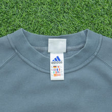 Load image into Gallery viewer, 1999 Adidas 3-Stripe Embroidered Logo Crewneck Blue Sweatshirt - M
