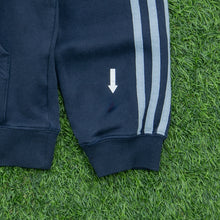 Load image into Gallery viewer, Women’s 2007 Adidas 3-Stripes Embroidered Mesh Logo Pullover Navy Hoodie - S (8-10)
