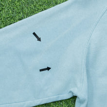 Load image into Gallery viewer, Women’s 2001 Adidas Spell Out Embroidered Logo Boxy Crewneck Light Blue Sweatshirt - M (10-12)
