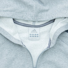 Load image into Gallery viewer, 2006 Adidas 3-Stripes Embroidered Logo Zip Up Grey Hoodie - M
