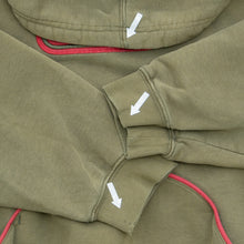 Load image into Gallery viewer, 2001 Nike Spell Out Embroidered Box Logo Piping Boxy Brown Hoodie - M
