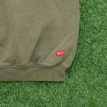 Load image into Gallery viewer, 2001 Nike Spell Out Embroidered Box Logo Piping Boxy Brown Hoodie - M
