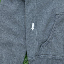 Load image into Gallery viewer, Women’s 2004 Nike Spell Out Small Swoosh Embroidered Cross Country Team Competition Graphic Zip Up Grey Hoodie - M (10-12)

