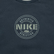 Load image into Gallery viewer, Women’s 2000 Nike Spell Out Authentic Athletics Graphic Logo Crewneck Black Sweatshirt - M/L (12-14)
