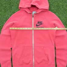 Load image into Gallery viewer, Women’s Nike Track &amp; Field Swoosh Graphic Logo Zip Up Pink Hoodie - M (10-12)
