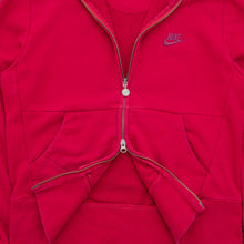 Load image into Gallery viewer, Women’s 2008 Nike Small Swoosh Embroidered Logo Fitted Zip Up Red Jumper - L (14-16)
