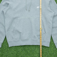 Load image into Gallery viewer, 2008 Nike Small Swoosh Embroidered Logo Boxy Grey Hoodie - L
