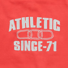 Load image into Gallery viewer, 2003 Nike Athletic Since 71 Embroidered Double Sided Red Raglan Zip Up Hoodie - XL
