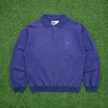 Load image into Gallery viewer, 1993 Nike USA Sports And Fitness Embroidered Logo Boxy Purple Collard Sweatshirt - M
