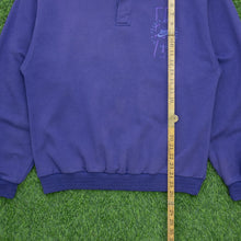Load image into Gallery viewer, 1993 Nike USA Sports And Fitness Embroidered Logo Boxy Purple Collard Sweatshirt - M
