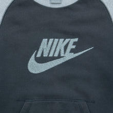 Load image into Gallery viewer, Women’s 2003 Nike Large Swoosh Logo Felt Graphic Pullover Pocket Raglan Crewneck Sweatshirt - M (12-14)
