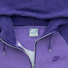 Load image into Gallery viewer, Women’s 2010 Nike Small Swoosh Embroidered Logo Raglan Quarter Zip Purple Hoodie - M (10-12)
