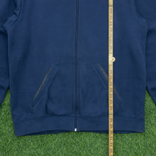 Load image into Gallery viewer, 2007 Nike Small Swoosh Embroidered Logo Navy Zip Up Hoodie - XL
