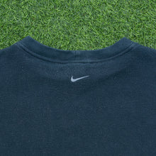 Load image into Gallery viewer, 2001 Nike Spell Out Embroidered Small Swoosh Crewneck Navy Sweatshirt - L
