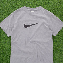 Load image into Gallery viewer, (2008) Nike Large Swoosh Grey Graphic T-Shirt - S
