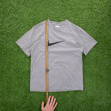 Load image into Gallery viewer, (2008) Nike Large Swoosh Grey Graphic T-Shirt - S
