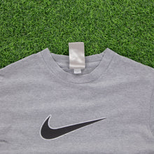 Load image into Gallery viewer, (2008) Nike Large Swoosh Grey Graphic T-Shirt - S
